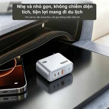Dosen Củ Sạc Nhanh 45W GaN Type C USB-A Thích Hợp QC3.0 PD Sạc Nhanh cho iP 15+ Pro Max Samsung Huawei