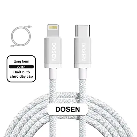 Dây cáp sạc nhanh DOSEN cho phone từ đầu type C sang đầu 20w