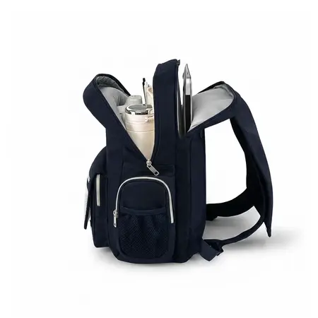Balo đi học chống nước đựng laptop 15.6 inch M4M GOOD VIBE Backpack BM005, Cặp nữ nam nhiều ngăn