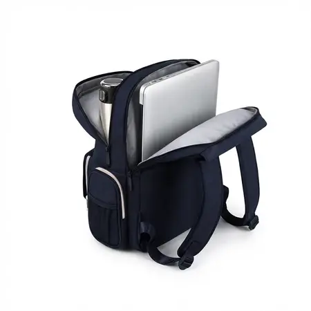 Balo đi học chống nước đựng laptop 15.6 inch M4M GOOD VIBE Backpack BM005, Cặp nữ nam nhiều ngăn