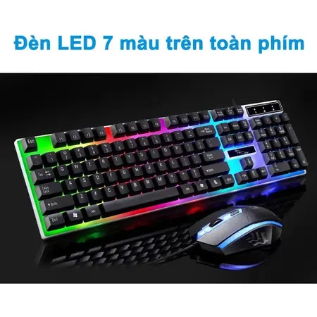 Bộ Bàn Phím Chuột máy tính Gaming LED 7 Màu Chất Lượng BH đổi mới trong 12 tháng