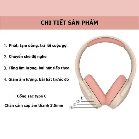 Tai Nghe Bluetooth Tai Nghe Tai Nghe Không Dây Tai Nghe Chụp Tai Tai Nghe Có Dây Có Micro Quà Tặng Sinh Nhật