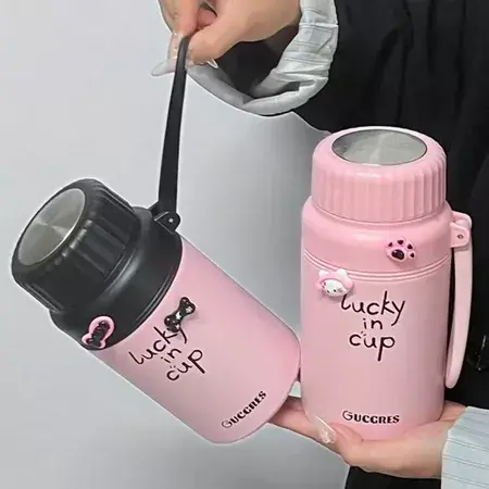 [ Kèm Sticker ] Bình giữ nhiệt siêu xᶖnh, nắp vặn dung tích 1000ml Có lưới lọc trà Lõi inox 316 . C87 SHOP