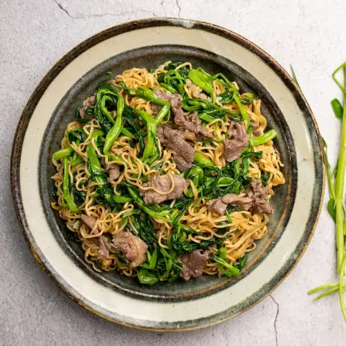 Mì Xào Bò - Hải Sản - Trứng Ốp La Sốt Cung Đình Đậm Đà
