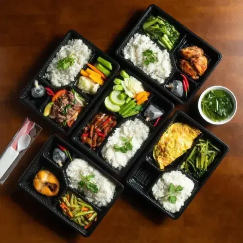 Cơm Suất Văn Phòng Tự Chọn Đủ Món Bình Dân