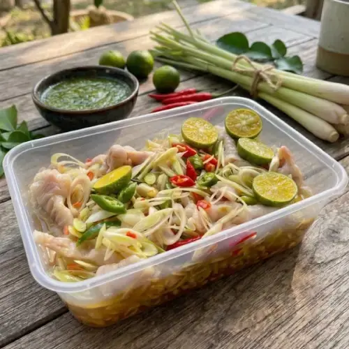 Chân Gà Sả Tắc Giòn Sần Sật Đậm Vị