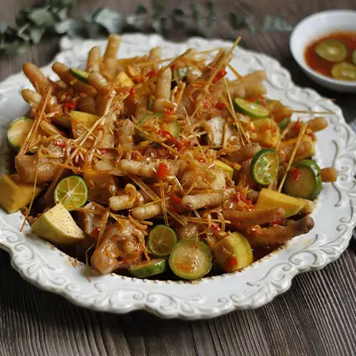 Chân Gà Sả Tắc Giòn Sần Sật Đậm Vị