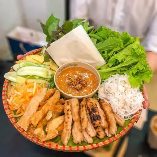 Nem Nướng Mẹt Đặc Biệt (Nhiều Nem + Topping)