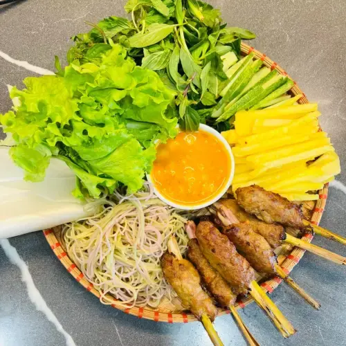Nem Nướng Mẹt Đặc Biệt (Nhiều Nem + Topping)