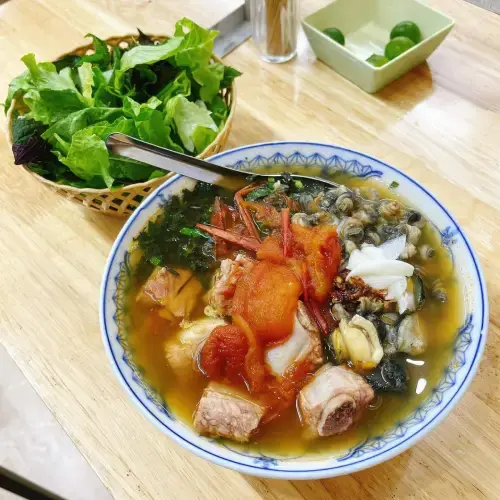 Bún Sườn Sụn Mọc Viên Đầy Đặn - Sườn Chặt Khổng Lồ Nước Dùng Thanh Ngọt