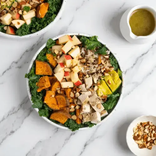 Salad Gà Áp Chảo Sốt Mè Rang - Sốt Tỏi Ớt Đậm Đà Siêu Nhiều Đạm