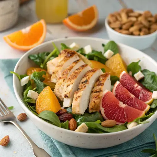 Salad Gà Áp Chảo Sốt Mè Rang - Sốt Tỏi Ớt Đậm Đà Siêu Nhiều Đạm